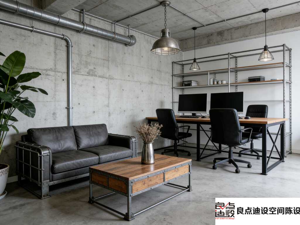 谁懂啊!工业风办公室软装设计这么搭，效率颜值双在线💥